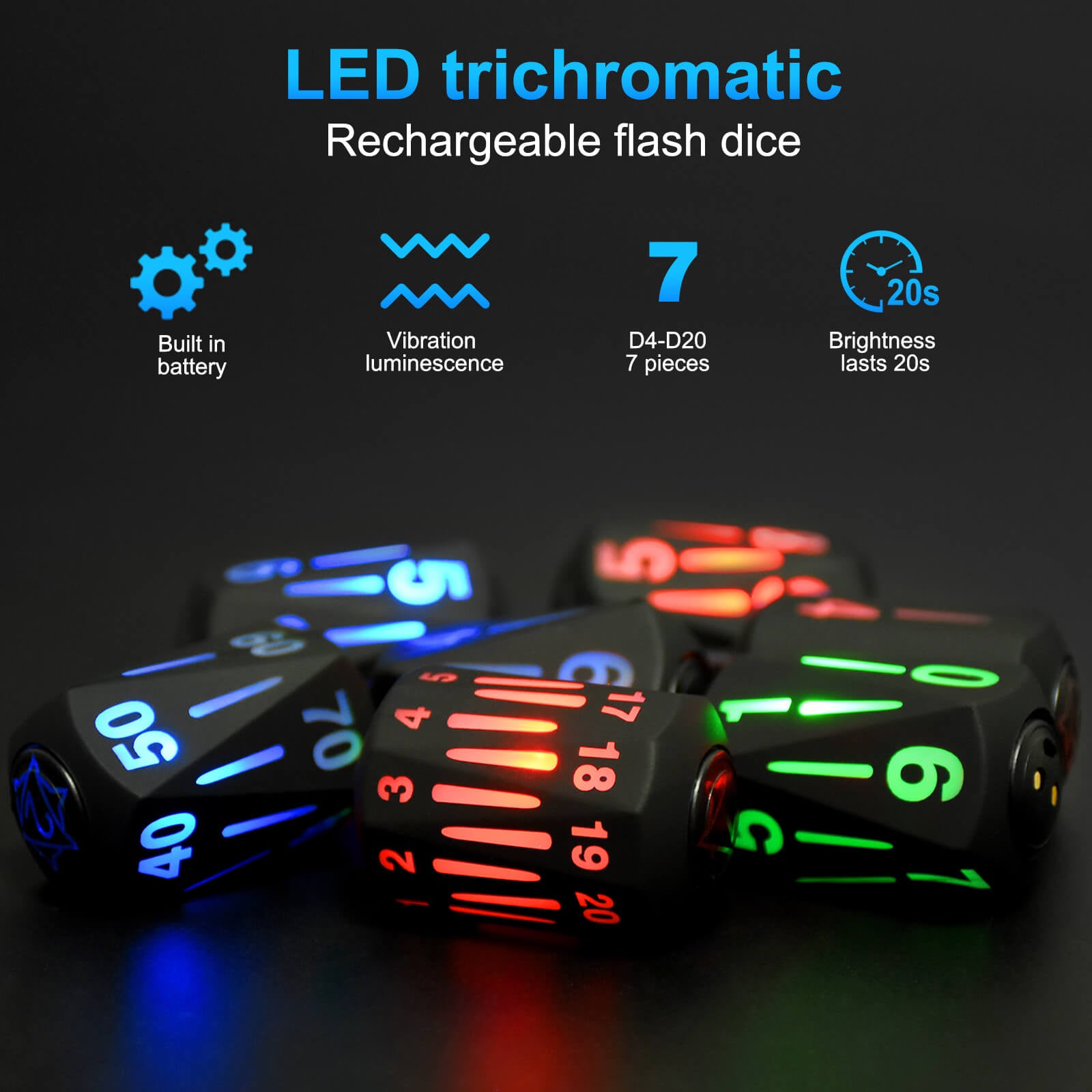 colored dice